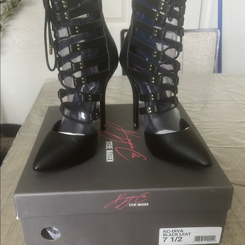 Steve Madden Black Stiletto Heels